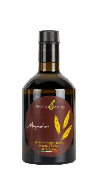 Olio Extravergine di oliva monocultivar Mignola italiano 2026-27 - Bottiglia 0,50L - Frantoio Ancillotti